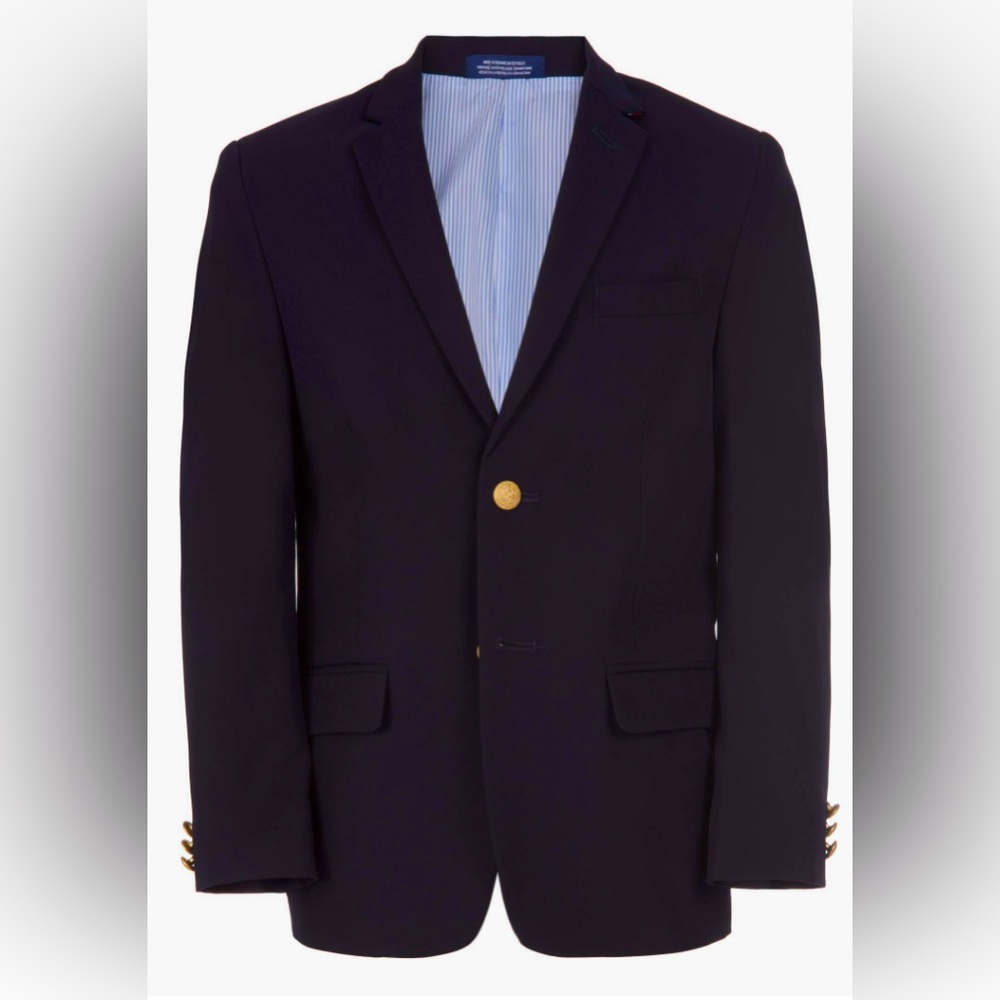 LIKE NEW Izod Boys Basic Stretch Blazer in Blue Indigo